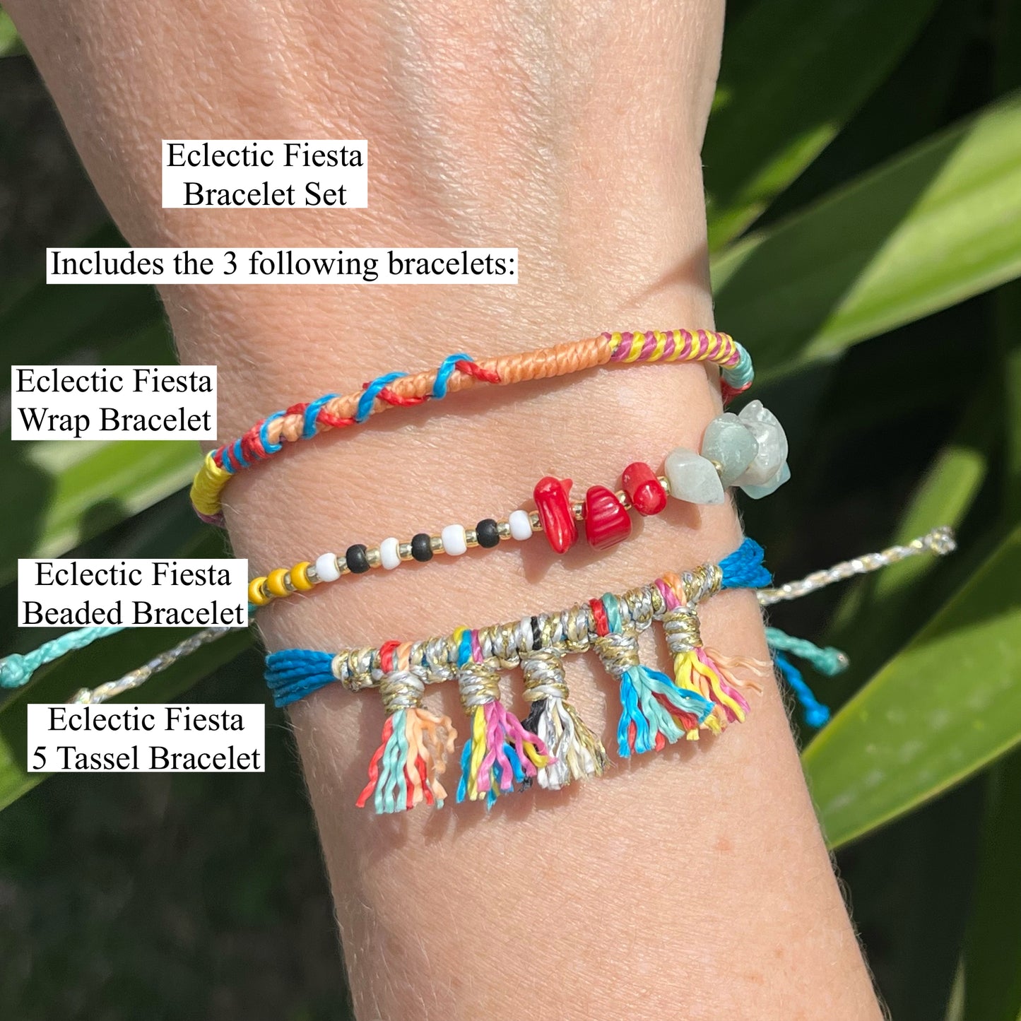 Eclectic Fiesta Beaded Bracelet - Costa Fiesta Summer ‘23 Collection
