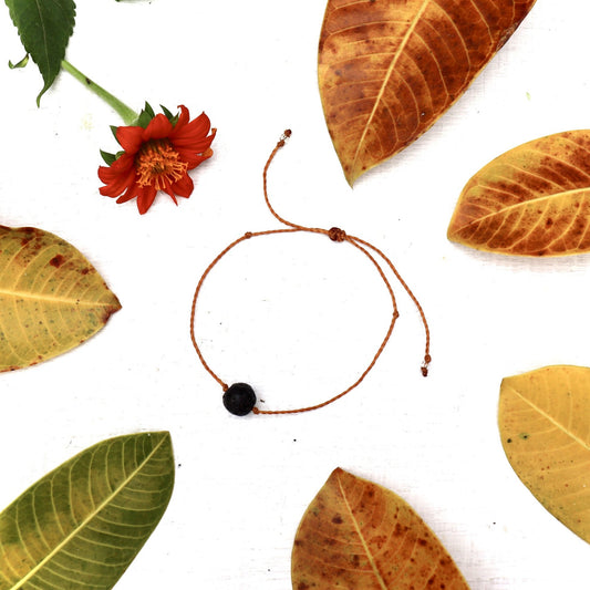 Minimalist Volcanic Lava Bead Aromatherapy Bracelet