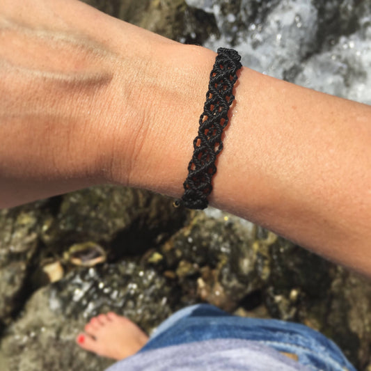 Ocean Waves Hand Knotted Bracelet