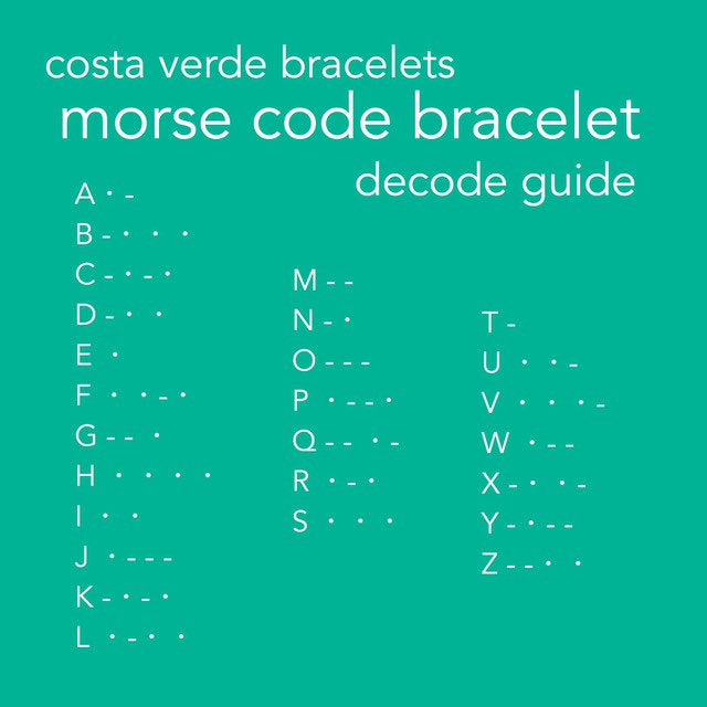 Secret Message! Morse Code Seed Bead Bracelet
