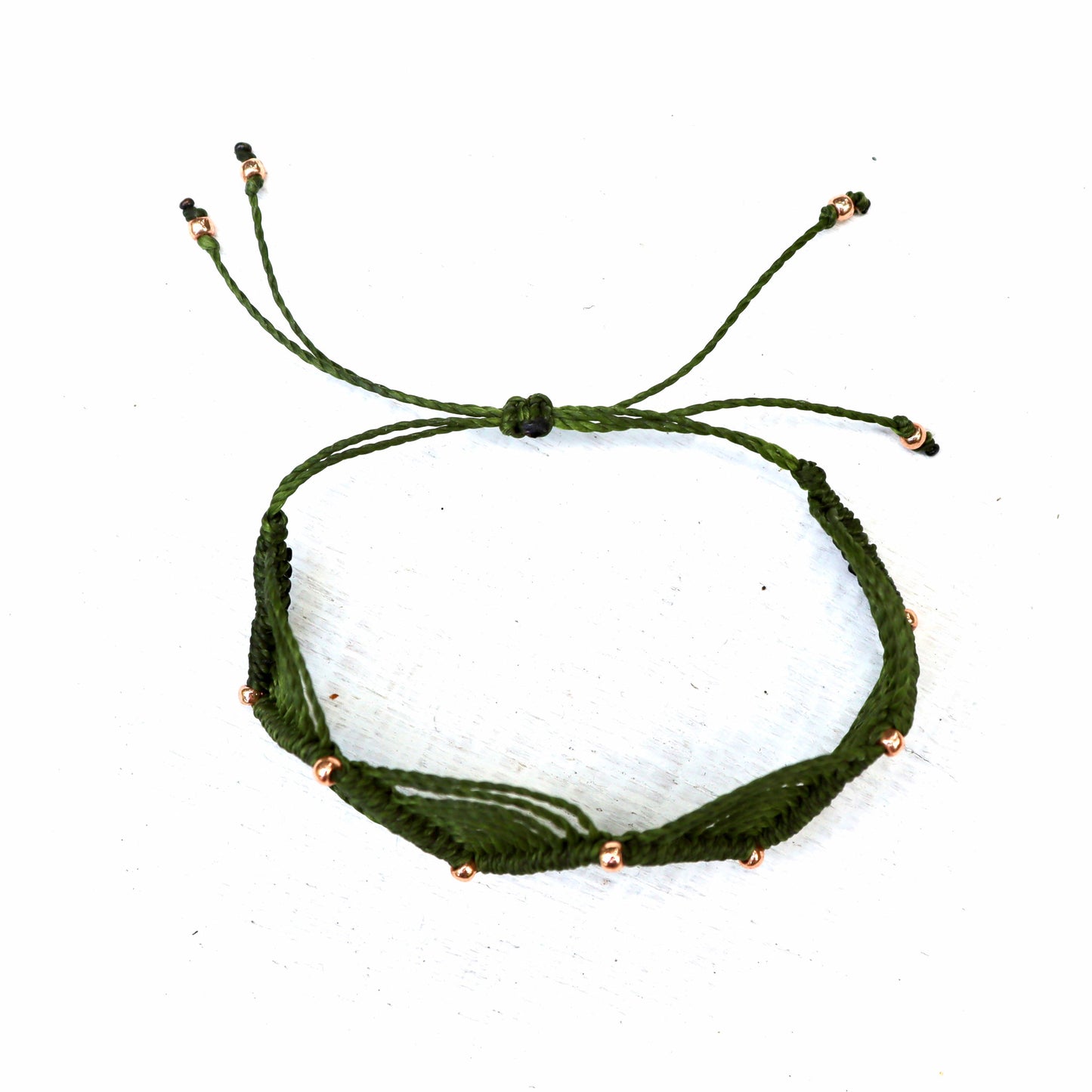 Solid Color Handwoven Macrame Bracelet