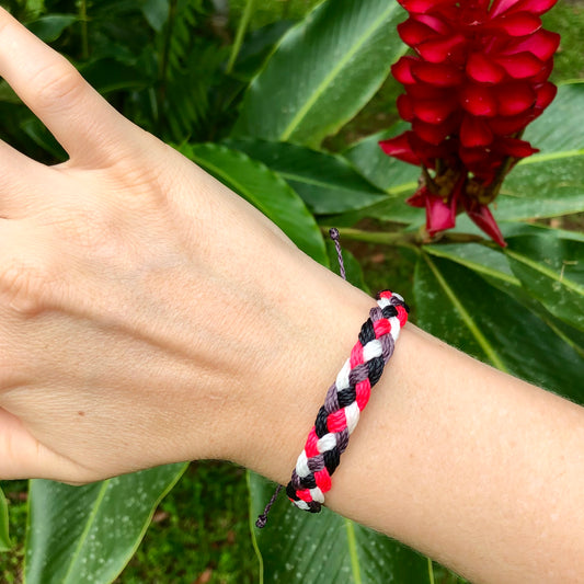 Four Strand Flat Braid Bracelet