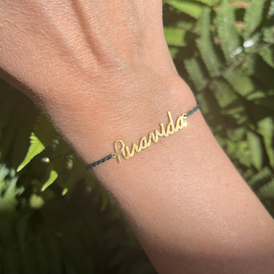 Pura Vida Script Bracelet