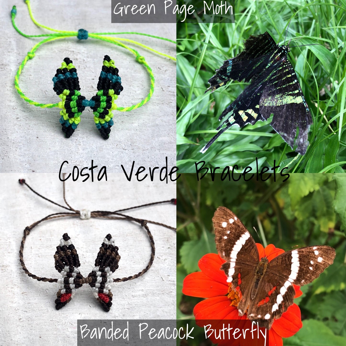 Butterfly Macrame Bracelet