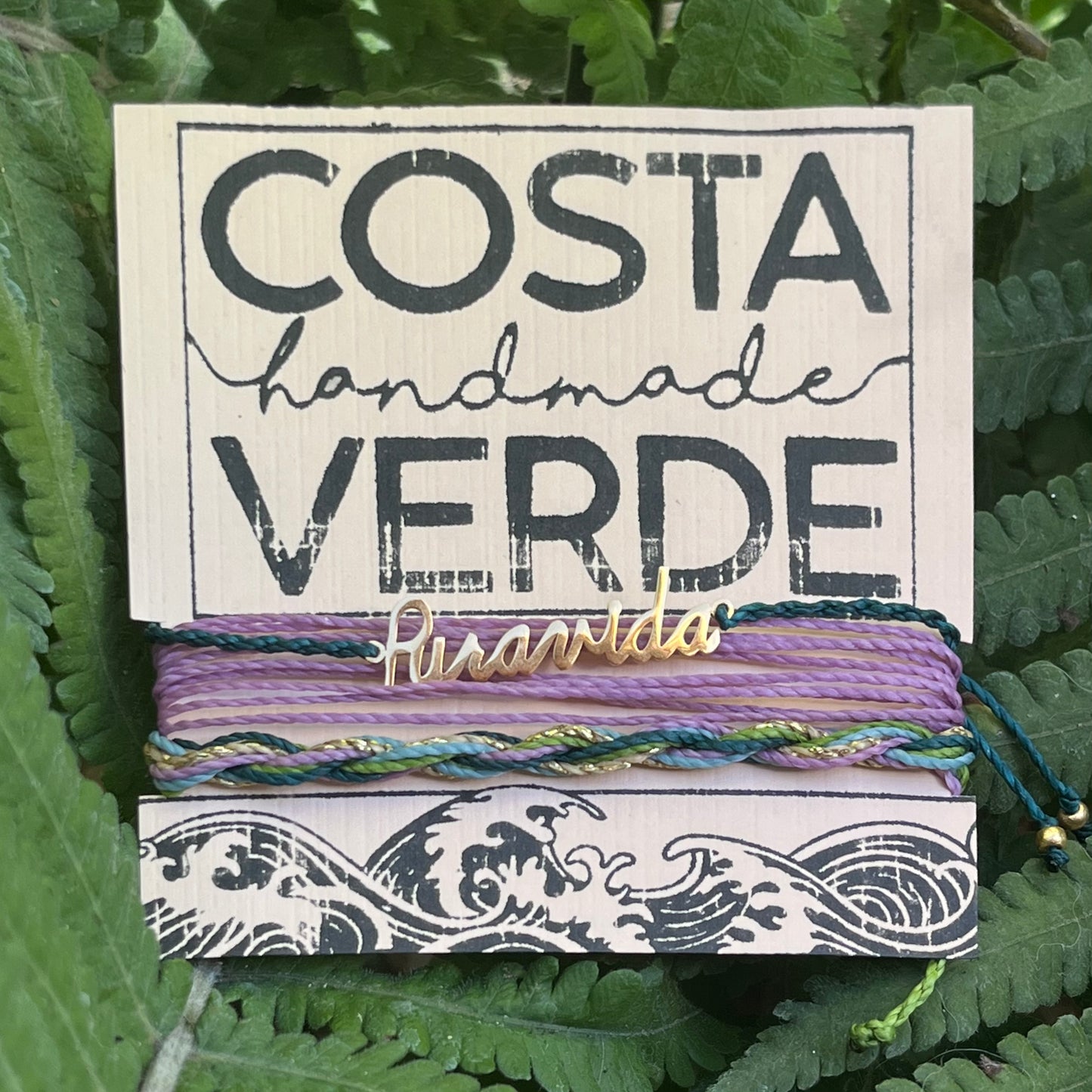 Pura Vida Script Bracelet Set
