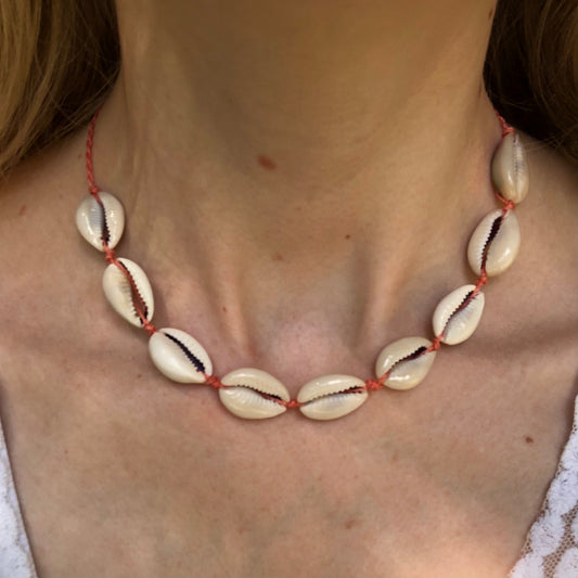 Beachy Cowrie Shell Necklace