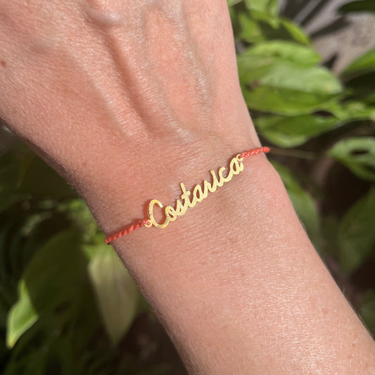 Costa Rica Script Bracelet
