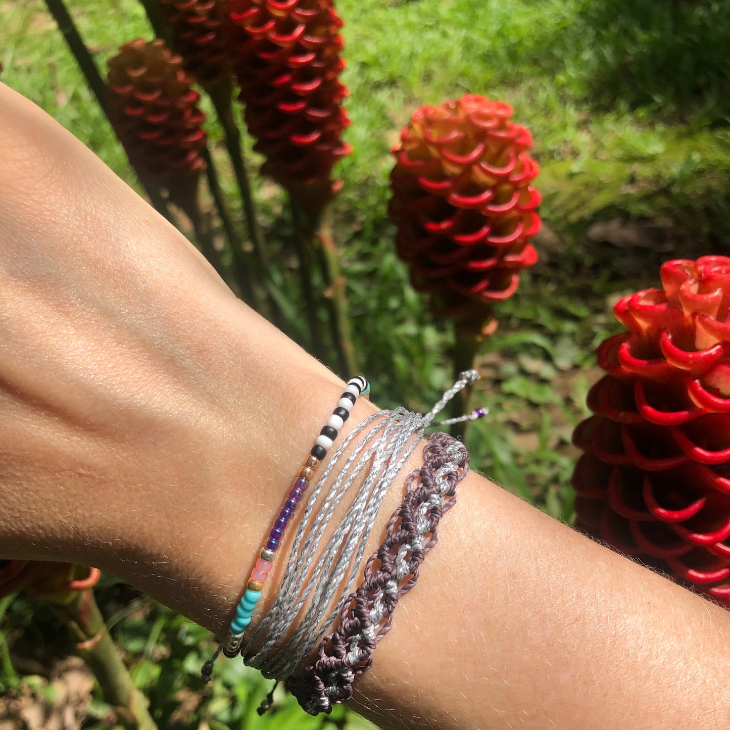 Metallic Ocean Waves Bracelet