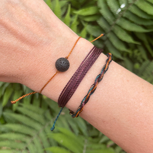 Volcanic Lava Bracelet Set
