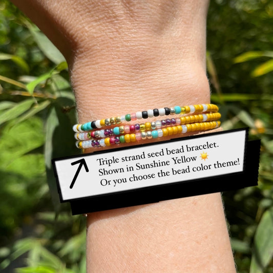 Triple Seed Bead Bracelet