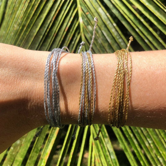 Metallic Cord Waterproof Bracelet