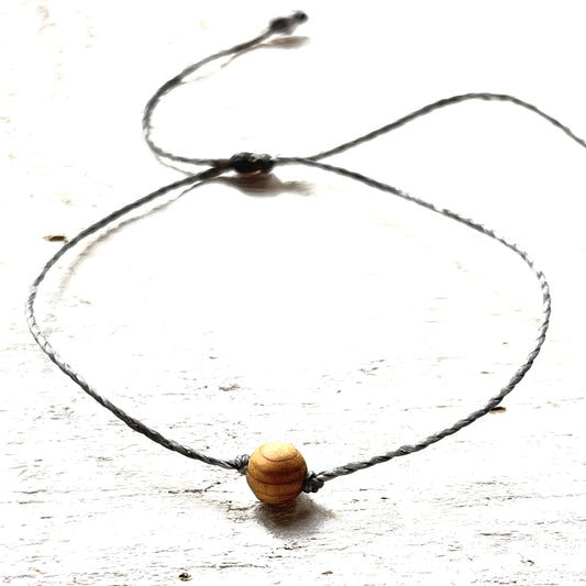 Minimalist Wood Bead Aromatherapy Bracelet