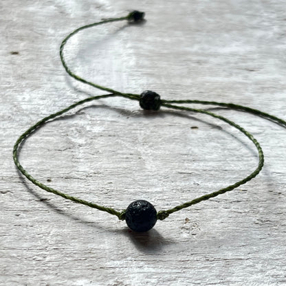 Minimalist Volcanic Lava Bead Aromatherapy Bracelet
