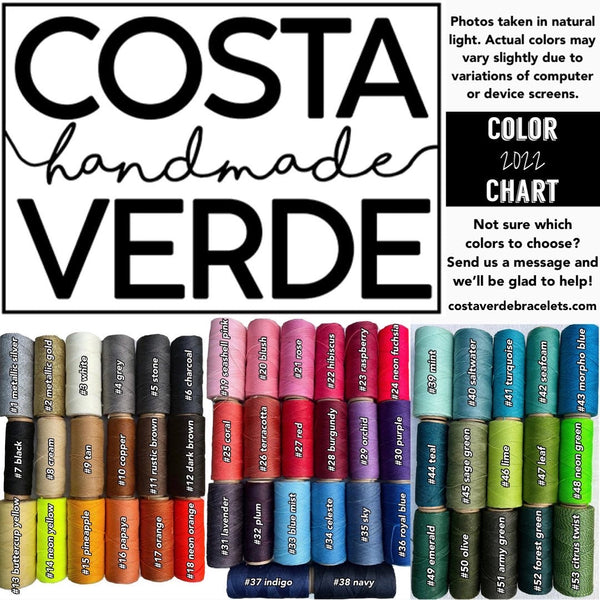 Pura Vida Script Bracelet - You choose the color!
