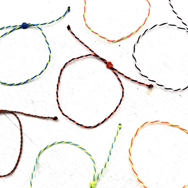 Minimalist Twisted Multicolor Bracelet - You choose the colors!