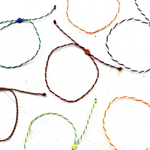 BULK Minimalist Twisted Multicolor Bracelet - Cheap Fundraiser Idea!