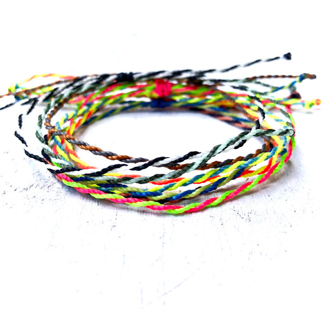 Minimalist Twisted Multicolor Bracelet - You choose the colors!