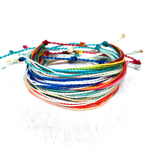 BULK Multicolor String Bracelet - 3 colors - Perfect for fundraising events
