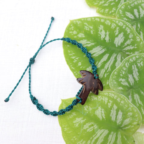 Coconut Palm Tree Macrame Bracelet - Handmade in Costa Rica by Costa Verde Bracelets