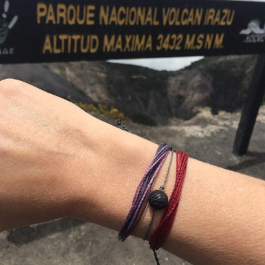 Volcanic Rock Lava Bead Bracelet - Minimalist jewelry from Costa Rica