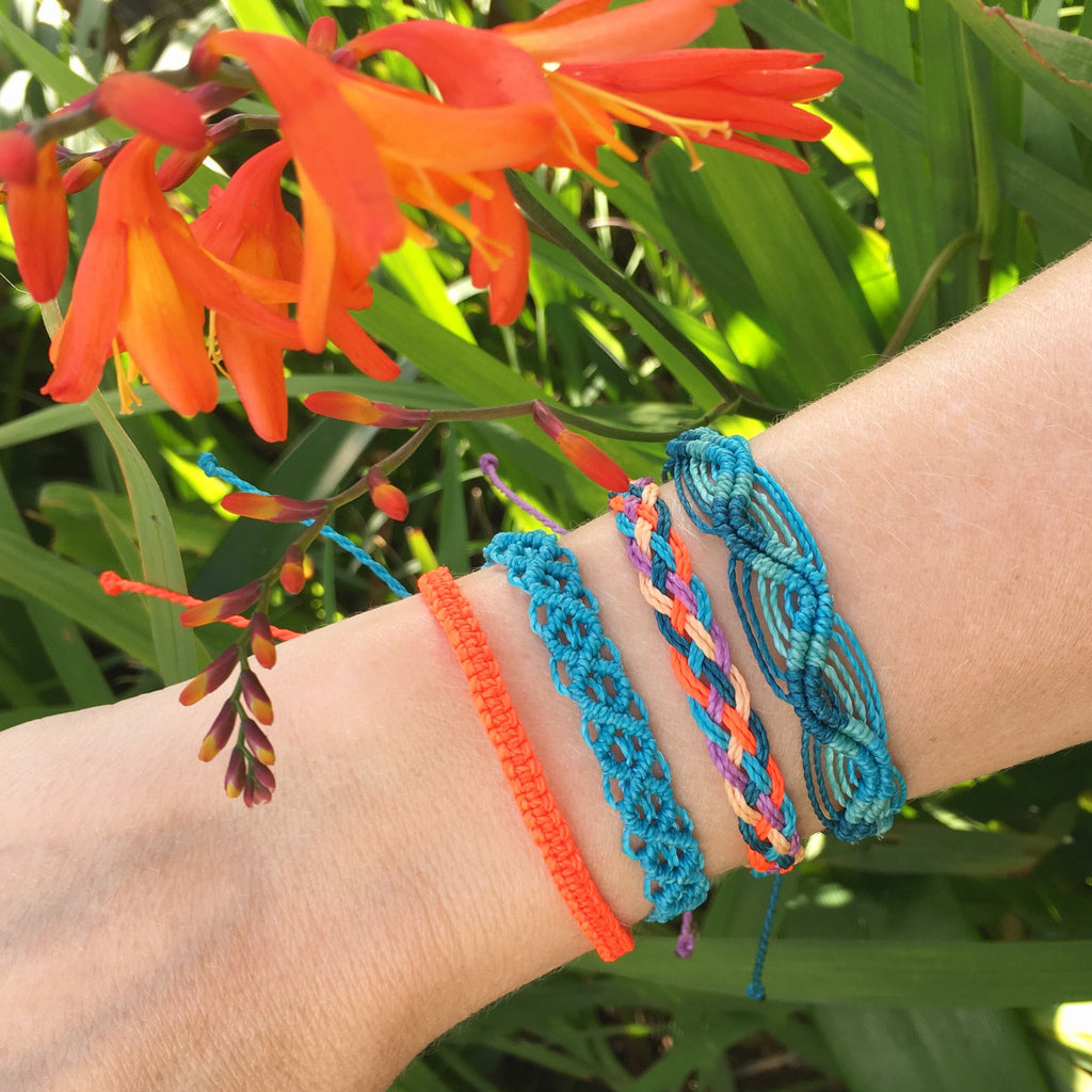 Pineapple beach friendship bracelets