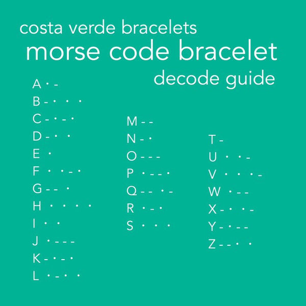 Beach Love Morse Code Bracelet Set