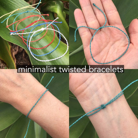 BULK Minimalist Twisted Bracelets - Perfect for party favors, events and fundraisers!