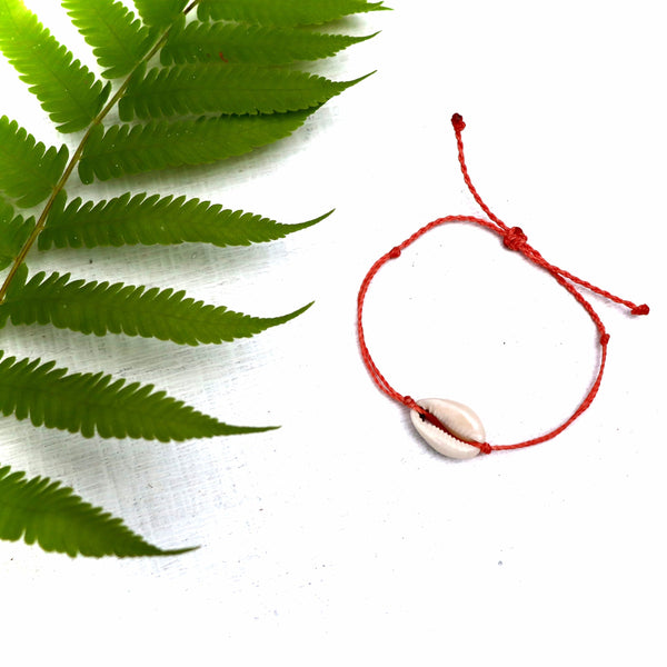 BULK Cowrie Shell Summer Bracelet - Pick your favorite string color!