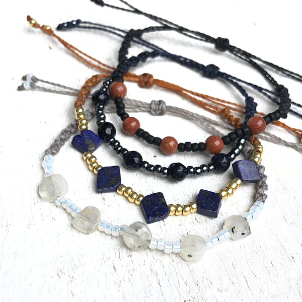 Gemstone Beaded Bracelet - Choose the gemstones & beads!