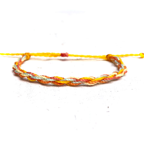 Simple Twisted Rope Braid Bracelet - Multicolor