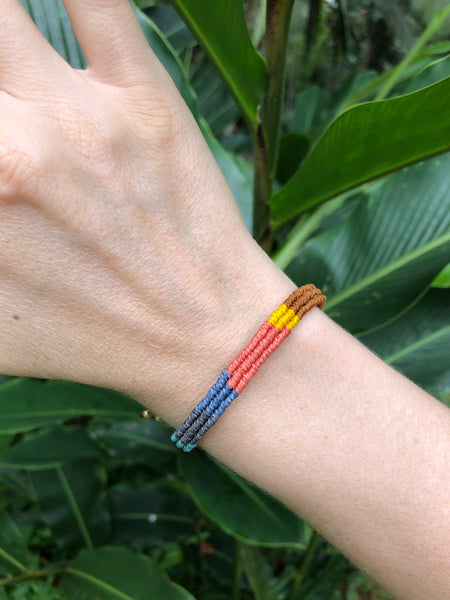 Tamarindo Upcycled Bracelet - Every bracelet is unique!