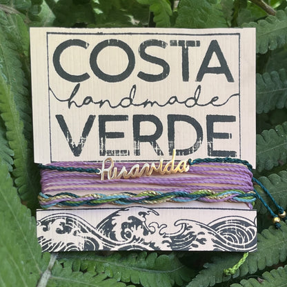Pura Vida Script Bracelet Set