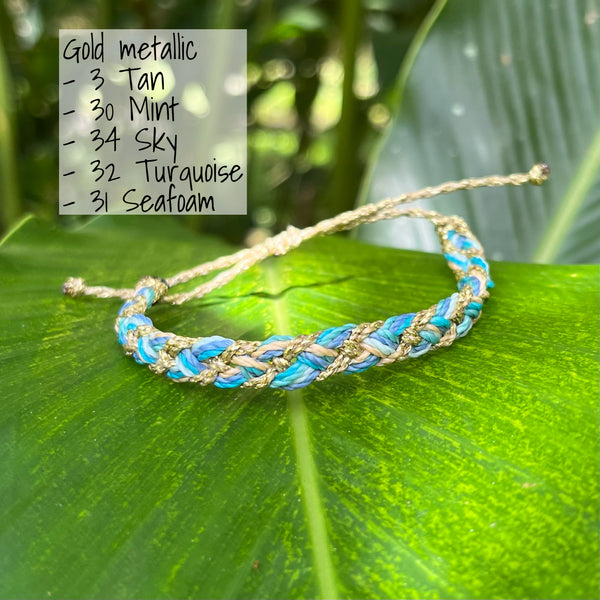 Shimmering Braid - You choose Metallic Accent & 5 colors!