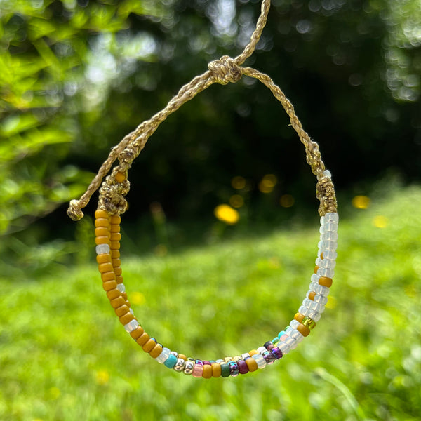 Colorful Seed Bead Circle Bracelets