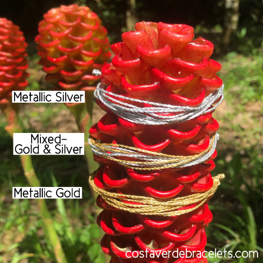 BULK Metallic Cord Bracelets - Wholesale Discount - Wedding Favor Idea