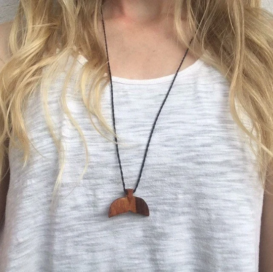 Whale Tail Necklace - Adjustable Length